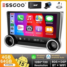 For VW Passat B6/B7/CC Carplay 10" Android 15.0 Car Stereo Radio GPS DAB+AHD+MIC