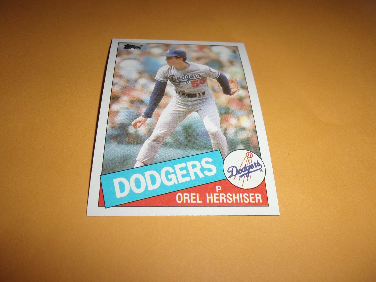 1985 Topps Baseball OREL HERSHISER ROOKIE CARD #493