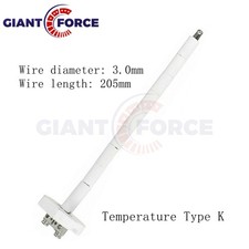 New 10 PCS High Temperature Type K 3.0mm 205mm Core Ceramic Kiln Probe 2372℉