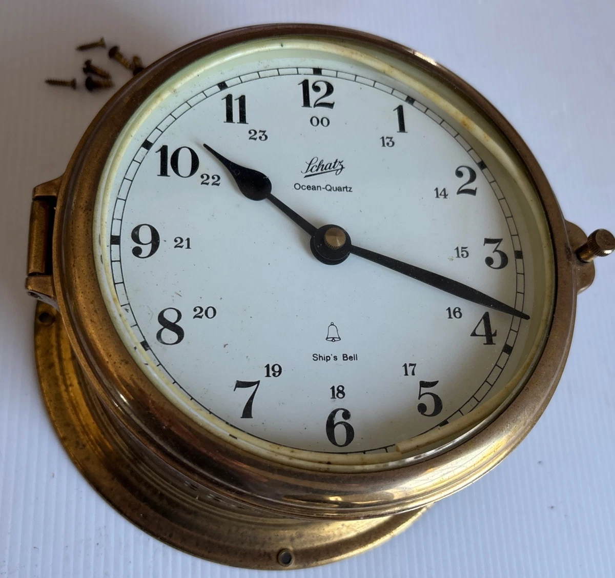 Germany Schatz Ship's Bell Clock Antique Maritime Clocks for sale