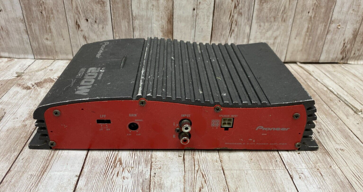 Pioneer GM-X262 Bridgeable 2-Channel Power Amplifier 80W x 2/200W