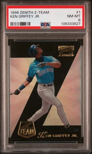 1996 ZENITH Z-TEAM 1 KEN GRIFFEY JR PSA 8  / 1of 18