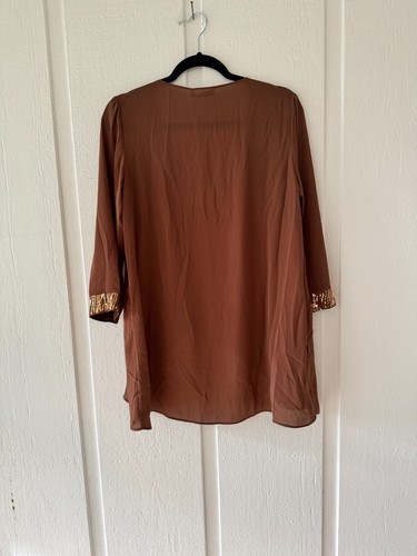 Grace Karin Simple & Stylish Sequin Sleeve Lightweight Trendy Dressy Cardigan - Picture 4 of 4