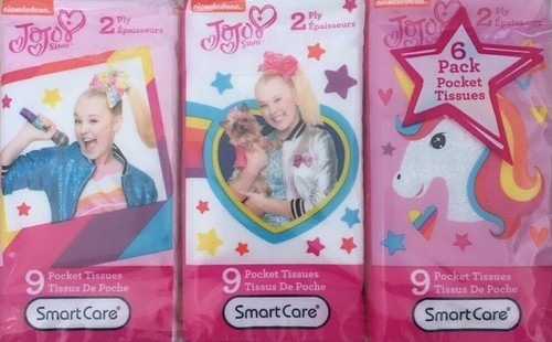 JoJo Siwa Lot of 3 Adhesive Sterile Bandages Pocket Tissue Fun Temporary Tattoos - Imagen 4 de 7