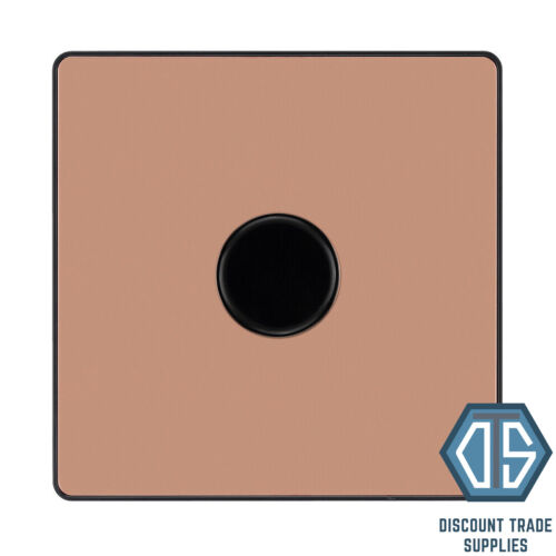 BG Evolve Polished Copper Screwless Switches & Sockets Black Inserts Full Range - Picture 39 of 67