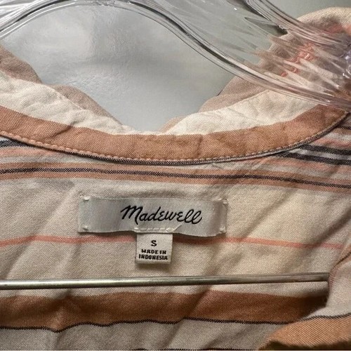 Madewell Kurierhemd mehrfarbig gestreift Größe Small - Bild 2 von 8