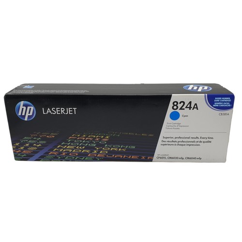 HP 824A Cyan Toner Cartridge CB381A Original Genuine Colour LaserJet Printer - 第 2/8 張圖片