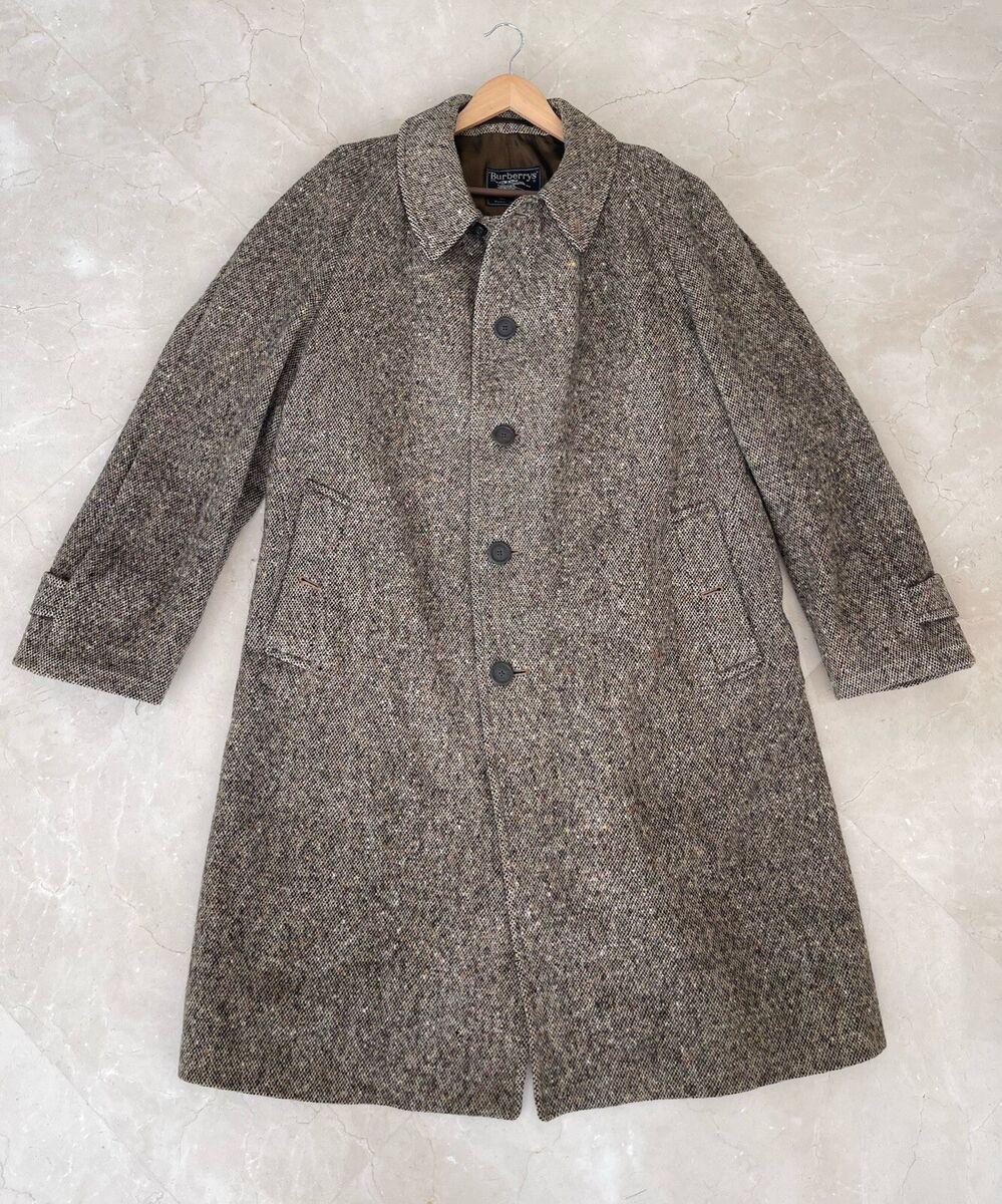 Vintage Burberrys Tweed Wool Over Coat - Burberry Prorsum Vintage Burberrys Tweed Wool Over Coat - Burberry Prorsum