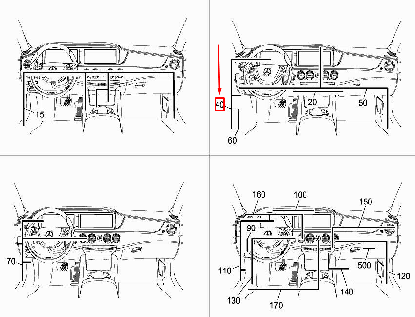 Neu MERCEDES-BENZ S W222 Nachtsichtsystem-Kabelbaum A2225406508 Original
