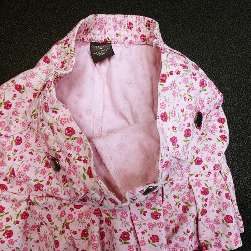 Copper Key Girls Size 4 Pink Rose Pattern Ruffled Denim Skorts - Picture 14 of 18
