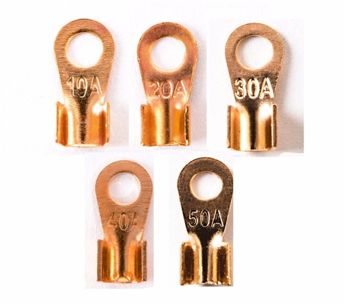 20PCS Rame AWG Calibro Cavo Batteria Anello Chiuso Lug Terminale - Foto 3