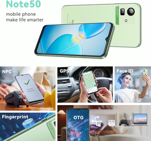 Cubot Note 50 8/256GB Smartphone Dual SIM Android 13 Teléfono Móvil Libre Verde - Imagen 2 de 9