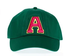 Angus - Young Men's hat School Boy British Rocker Cap Snapback Green Adjustable
