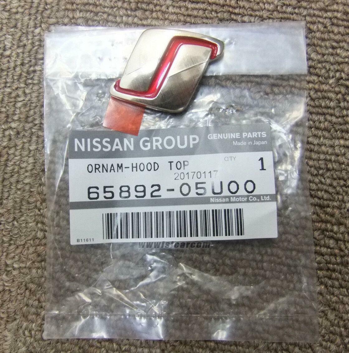 me... NISSAN SKYLINE GT-R BNR32 HOOD EMBLEM 65892-05U00 BONNET TOP