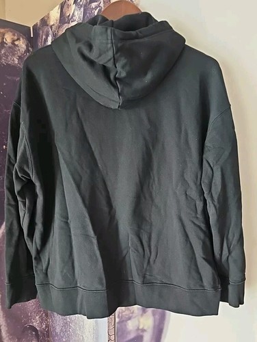 ST JOHN Women's Soft Cotton Black Pullover Hoodie Sweater Logo Size M TP01 - Picture 6 of 8