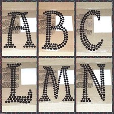 RECOLLECTIONS Craft-It HALLOWEEN 6-inch Black Rhinestone Adhesive Letters