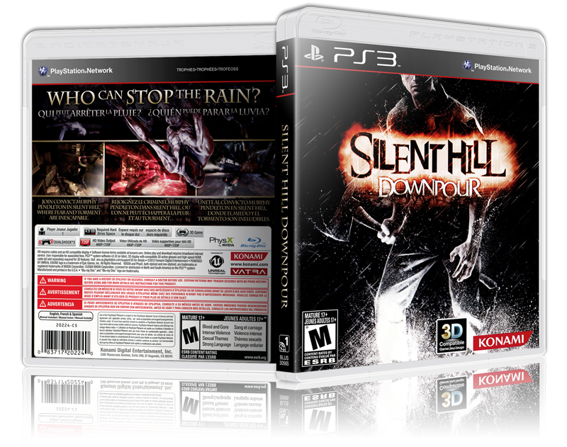 Silent Hill: Downpour - Replacement PS3 Cover and Case. NO