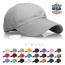 Cotton Plain Solid Baseball Cap Ball Dad Hat Adjustable Washed Men Washed PC II