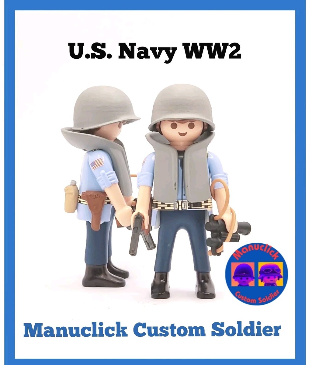 PLAYMOBIL Custom WW2 SOLDIER ARMY USA SAILOR WWII COLT | eBay