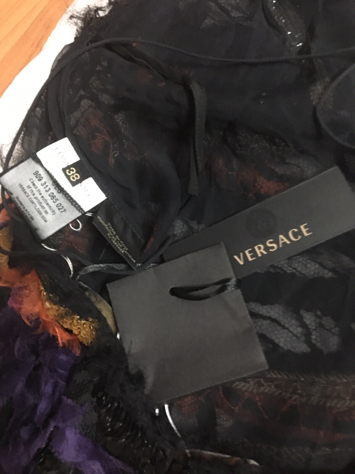 VERSACE SS2016 Runway NWT Embellished Lace Open Back Dress IT38 image 8