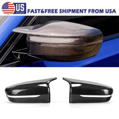 FOR 2017-2022 BMW G30 G20 G11 G12 M STYLE CARBON FIBER SIDE MIRROR COVER CAPS US