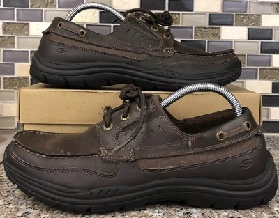 skechers memory foam leather shoes