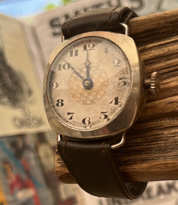 Vintage Baltic Men's Swiss Watch Manual Wind Cushion Case eBay