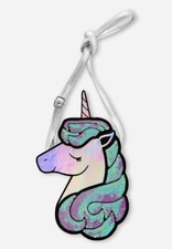 Justice Girls Iridescent Holo Sequins Unicorn Crossbody Purse Bag Adjustable NWT