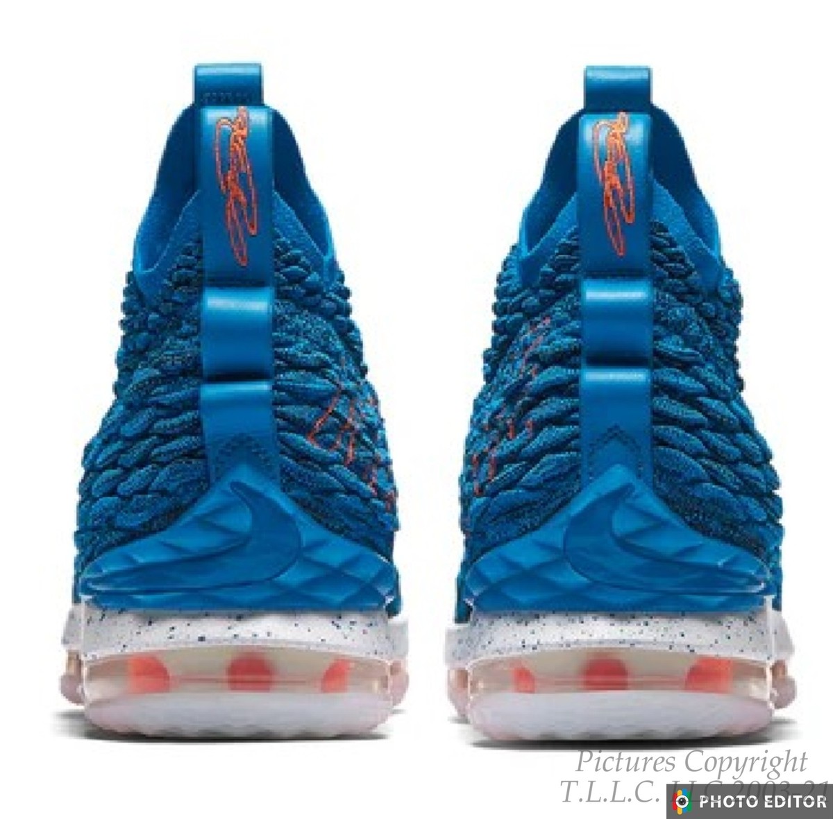 NEW Boxed 897648 400 Nike LeBron 15 XV Photo Blue Hardwood