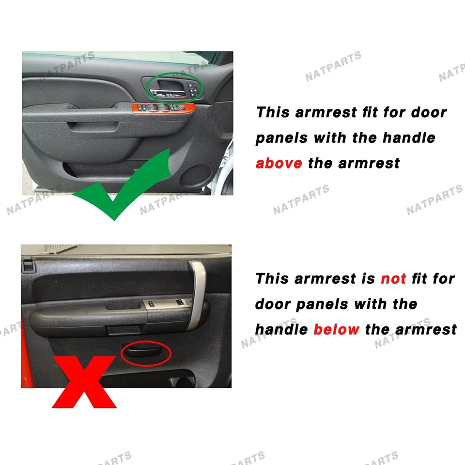 Manija de reposabrazos de puerta delantera derecha para modelos 10-14 seleccionados Chevrolet/GMC Foto 2 de 4