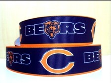 1.5 INCH Bears GROSGRAIN RIBBON Hair Bows Chicago Football Team 1159009