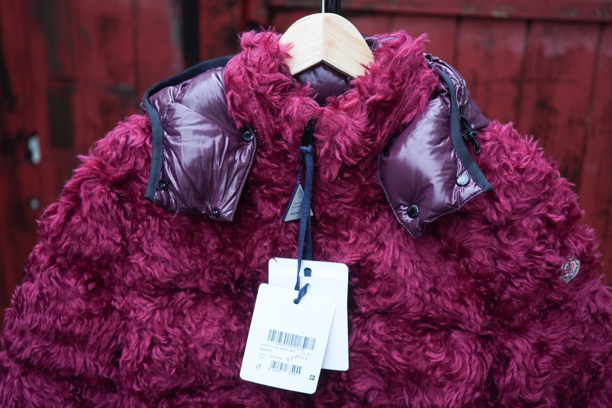 Burgundy sale moncler coat
