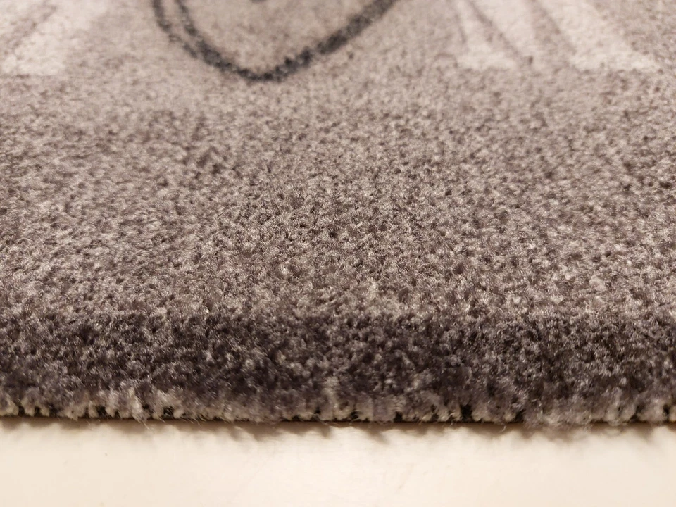 Fußmatte Türvorleger mit Spruch Home mit Herz, Grau, rutschfest & waschbar Print - Bild 2 von 3