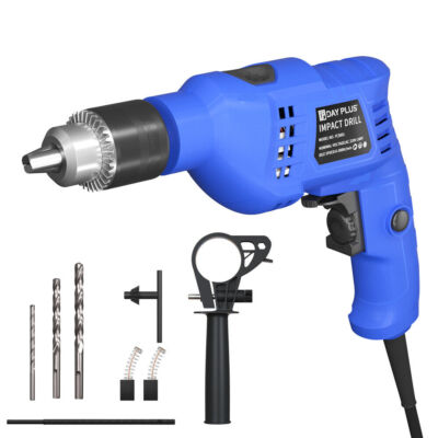 1500W Corded Impact Hammer Drill W/7pc Variable Speed