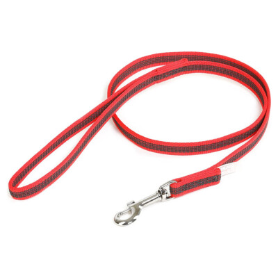 Julius-K9 Hundeleine Super Grip rot mit Handschlaufe, gummiert, optimaler Halt