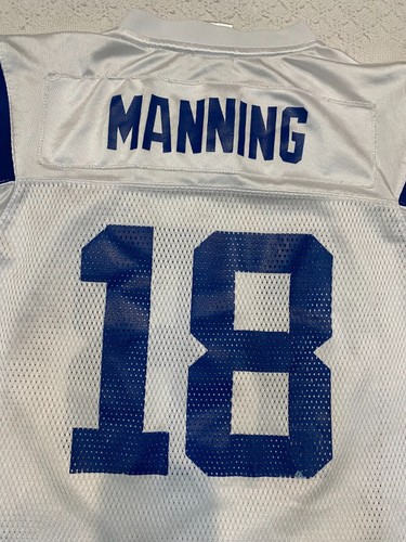 PEYTON MANNING Colts Jersey #18 YOUTH M Medium 10-12 REEBOK - Picture 9 of 9