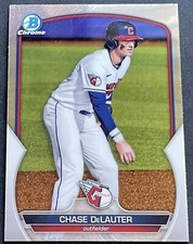 2023 Bowman Chrome Chase DeLauter #BCP-103 Prospect Cleveland Guardians
