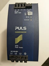 Puls Power QT20.241 3 Phase, 480  Input, 24v output, used, working