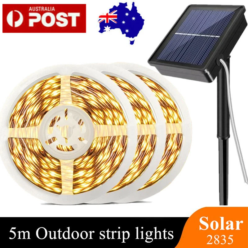 5M LED Solar Strip Lights Garden Xmas Party Lamp Outdoor String Light Waterproof