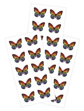 Rainbow Butterfly Stickers Planner Supply Papercraft Party Crafts Scrapbook