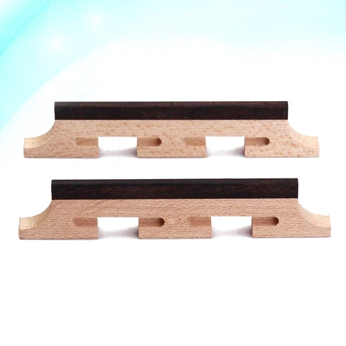 2 PCS Banjo Bridge Part Wood Banjo Bridge Banjo Bridge Replacement