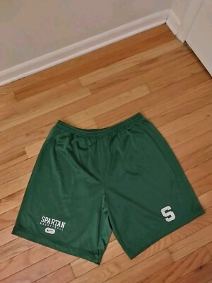Michigan State Spartans NCAA Nike Team Used Men's Basketball Practice  Shorts XL