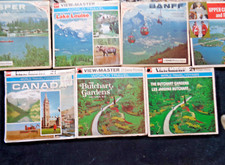 Lot 7 View Master CANADA SETS /Lake Louise/Banff/Jasper/Fort Henry VGC