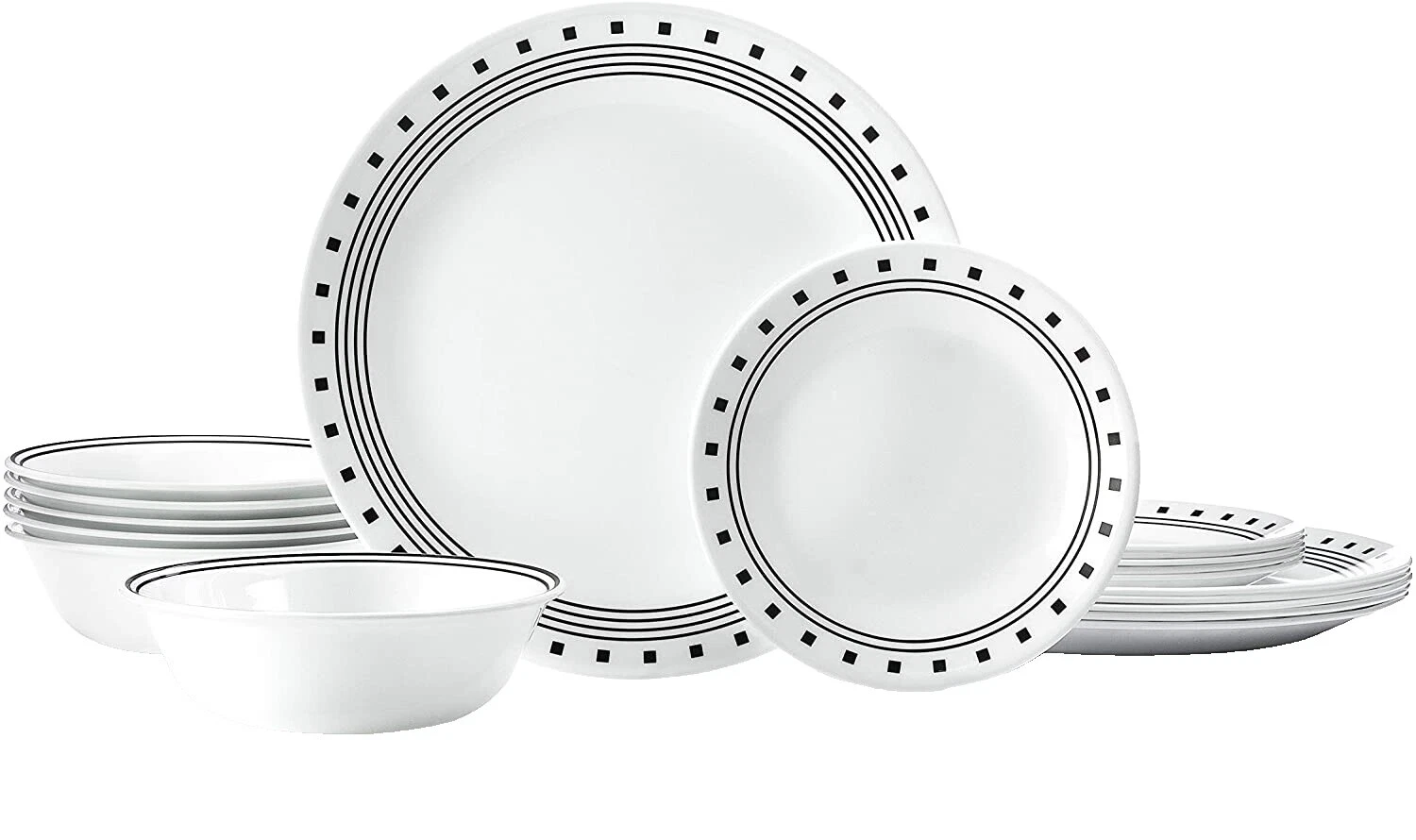 Recipiente de Vidrio Blanco Servicio de Cena Conjuntos