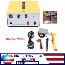 80A Jewelry Spot Welder Pulse Sparkle Electric Soldering Machine for Gold/Silver