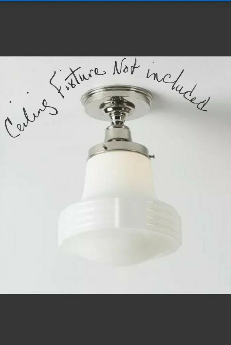 Milk glass light sale fixture