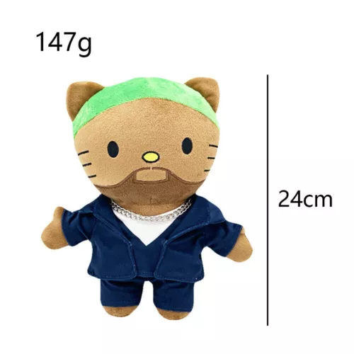 Hello Kitty Singer Star Plush Stuffed Doll Toy Rapper Travis Scott Billie Figure - Picture 11 of 32