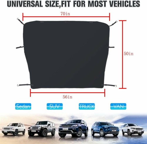 Cubierta de parasol para parabrisas automático para todo tipo de clima para la mayoría de los autos camiones furgonetas SUV A - Imagen 2 de 7