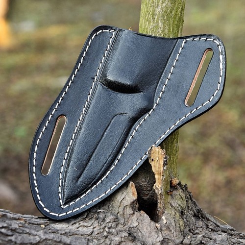 Lederscheide feste Klinge Messer Gürtel Werkzeug Tragetasche Cover-Holster-Multitool - Bild 2 von 4