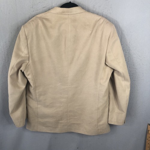 VTG Norm Thompson Blazer Mens 44R Brown Faux Suede Sport Coat Jacket Western - Picture 3 of 15